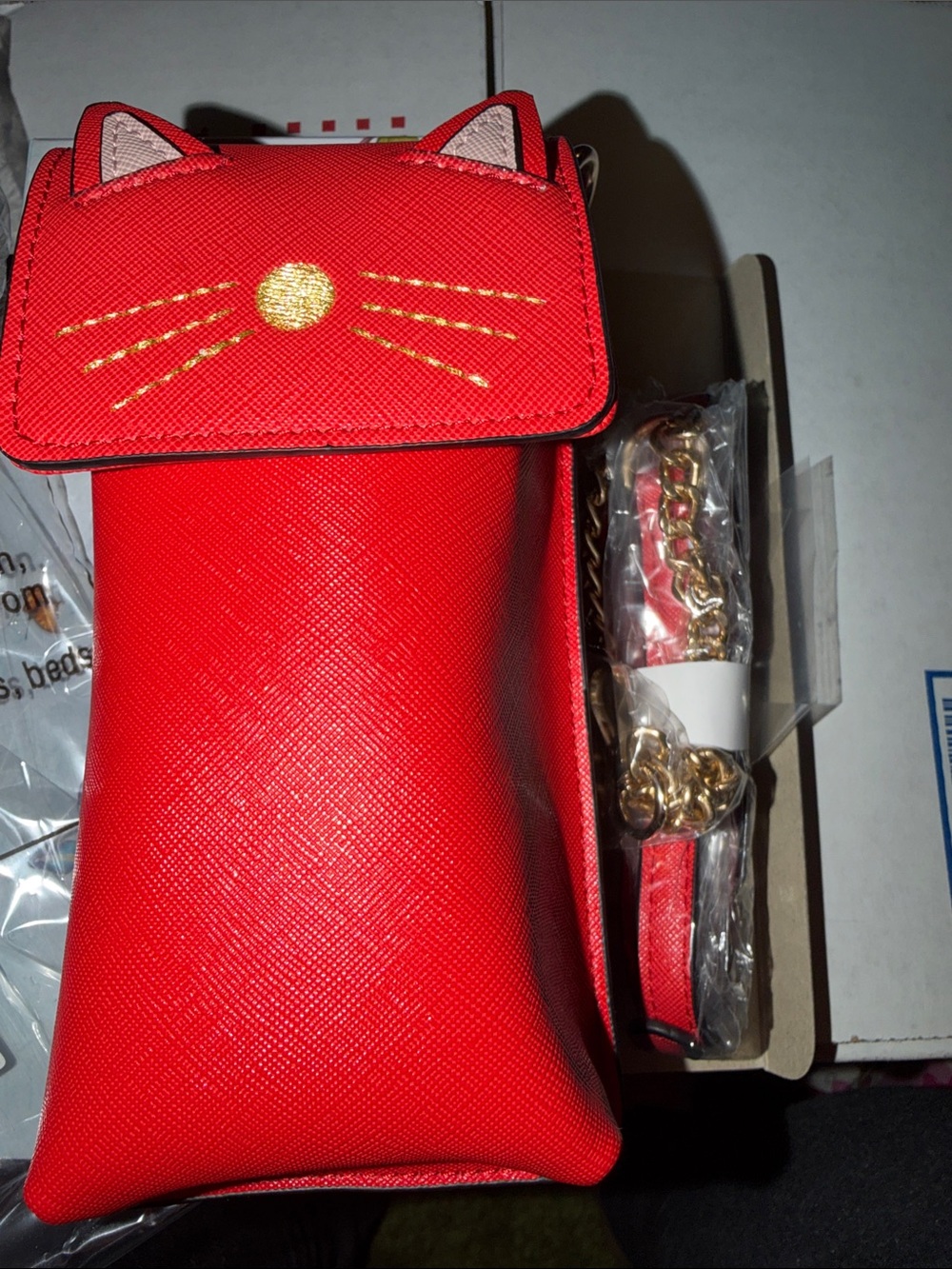 Brentano Cherry Cat Crossbody Bag